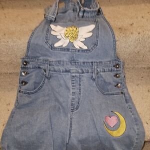 sailor Moon Jean overalls size small